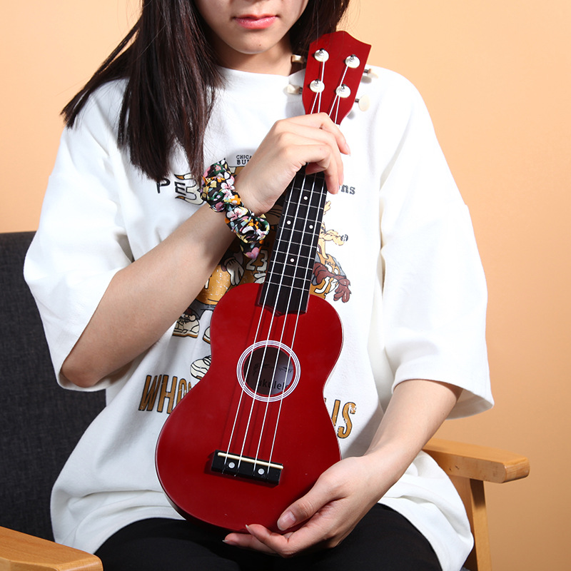 Musical Instrument Hawaii - Haiwii-初心者のためのミニカクレレ,21インチの楽器,アンティーク,自由奔放に生きるスタイル,小さな4弦,クラシックギター,女の子のためのサスケ