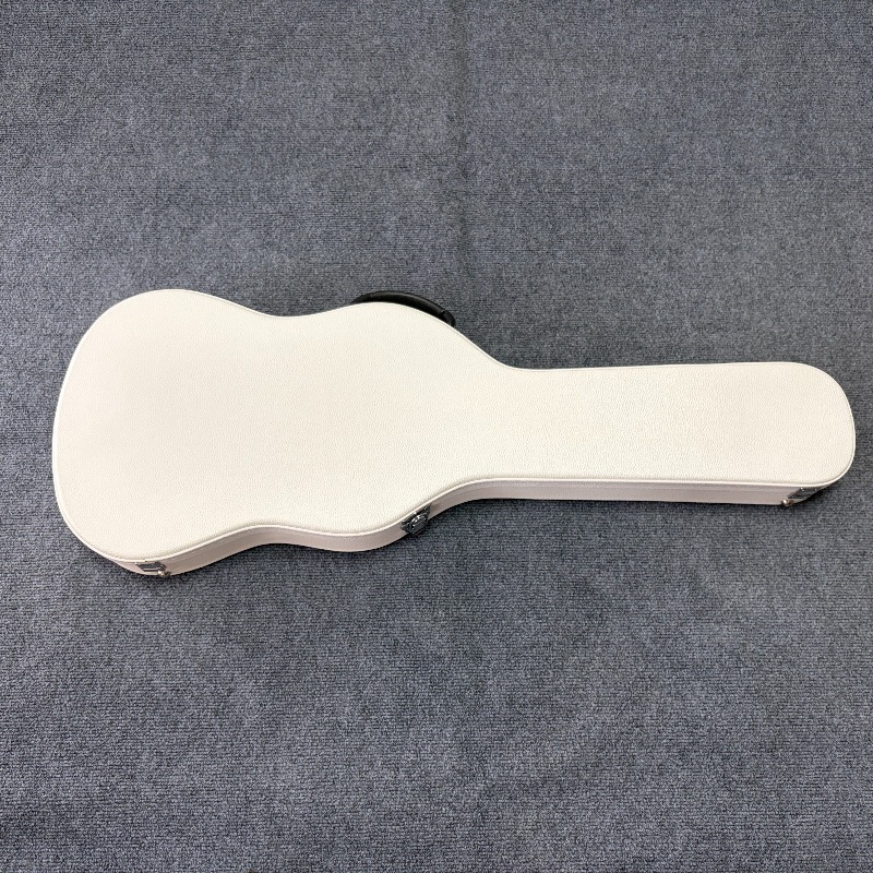 Musical Instrument Gif - 純白のエレキギターケース、レザーマット仕上げ、ポータブルパッド入りギターハードケース（ST、TE、PRS、ESP、その他の楽器パーツ用）