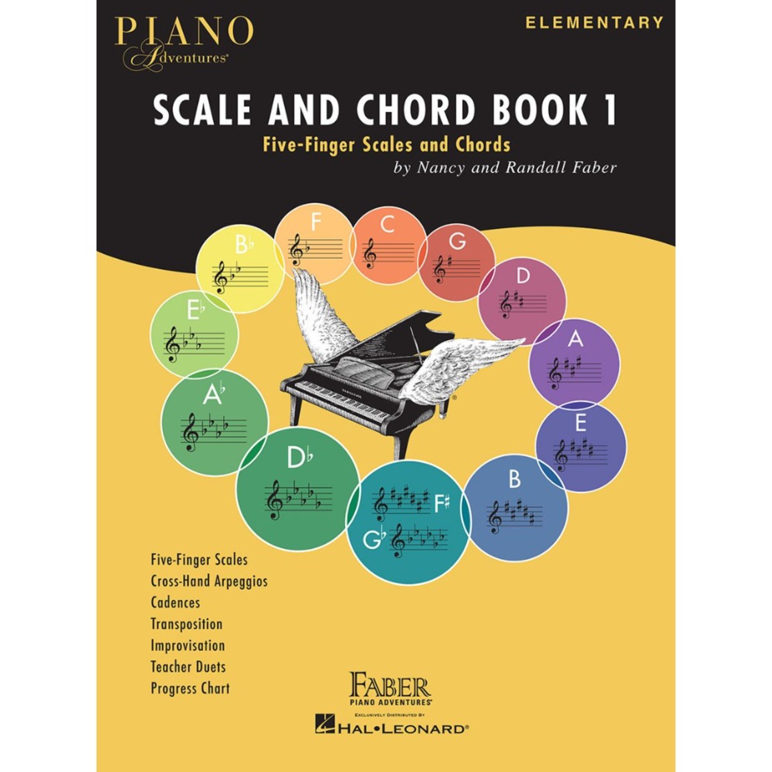Musical Instrument Book - ピアノアドベンチャー：スケールとコードブック1 - ファイブフィンガースケールとコード | 初心者向けピアノテクニックワークブック |