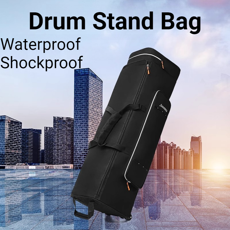 Musical Instrument Drum - オックスフォード布ドラムスタンドバッグ防水耐衝撃肥厚ポータブル可動ドラムスタンドバックパック楽器アクセサリー