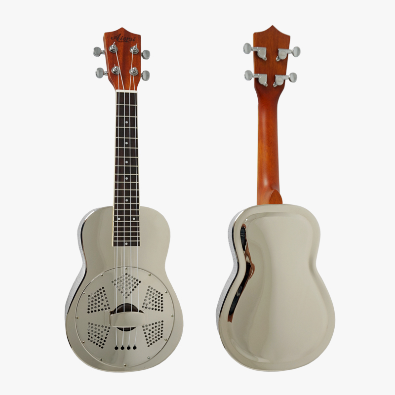 Musical Instrument Hawaii - ウクレレ 24インチ コンサート グロス仕上げ 真鍮ボディ レゾネーター