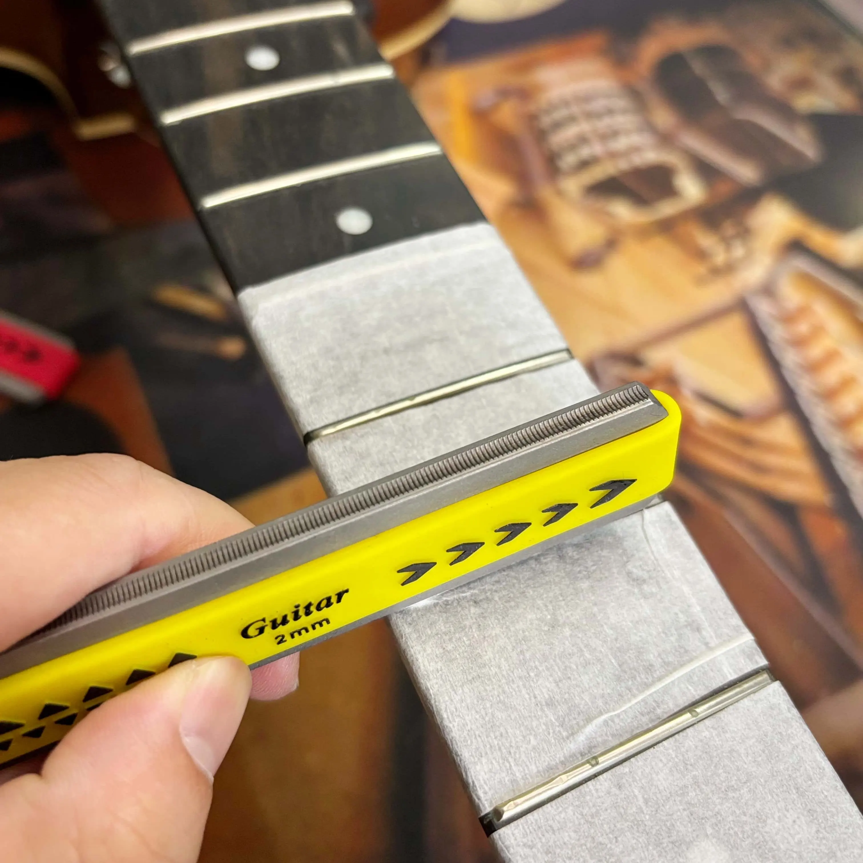 ギター ウクレレ 弦楽器 指板 フレット クラウニングファイ - Musical Instrument Art のレビューと価格