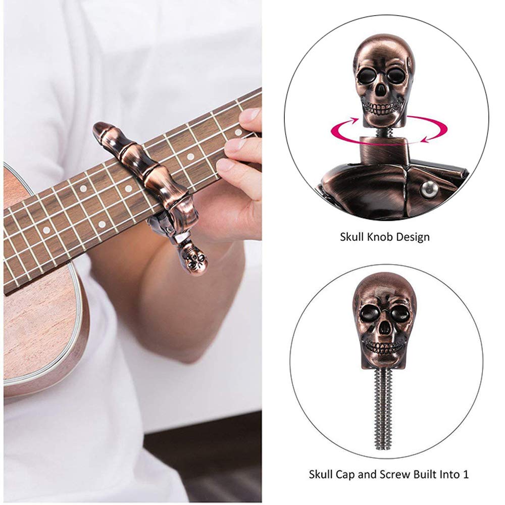 ギターカポ スカルカポ アコースティックギターとエレキギター - Musical Instrument Art のレビューと価格