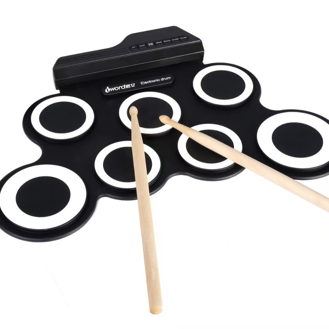 高品質シリコンドラムパッド 電子ドラムキット プロフェッショ - Musical Instrument Drum のレビューと価格