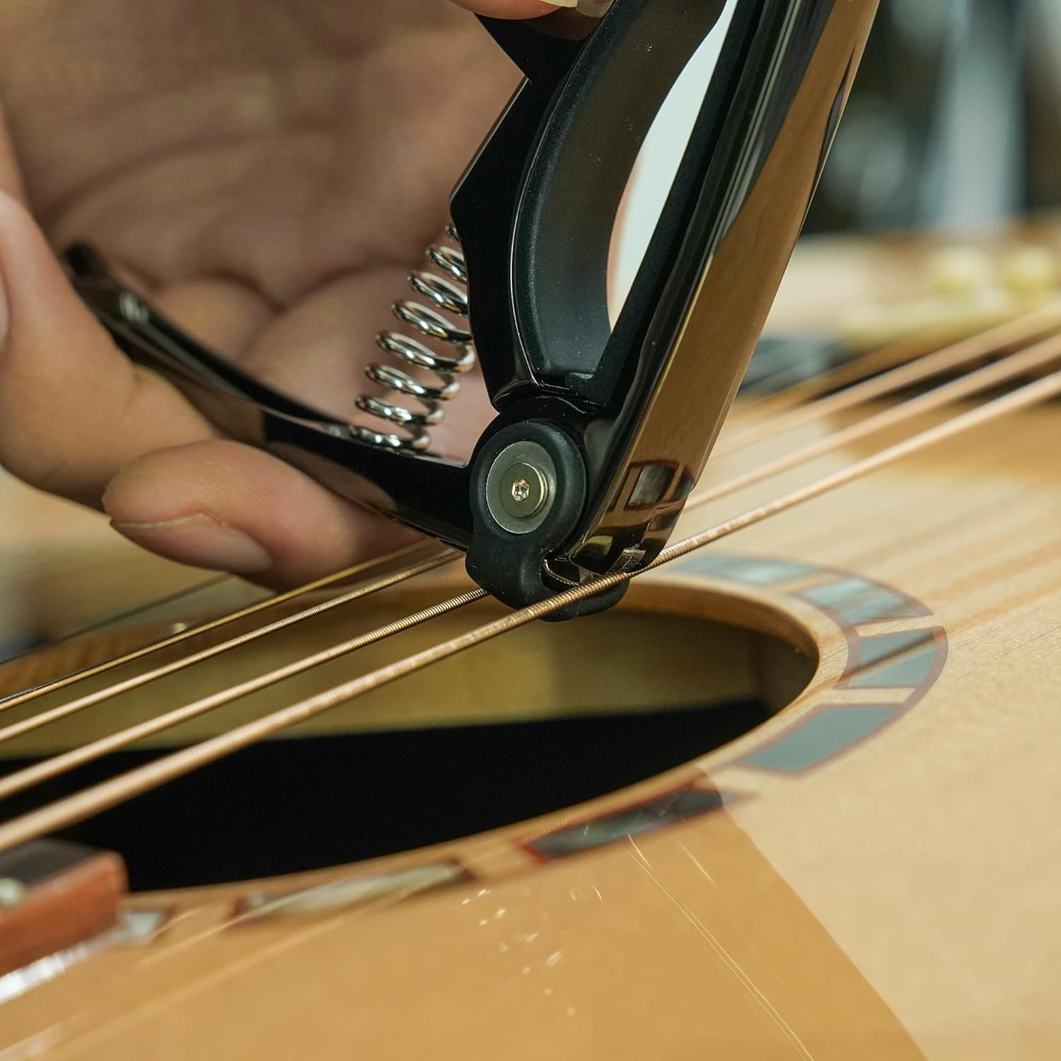 4-in-1 ギターカポ 6 弦アコースティックギターおよび - Musical Instrument Art のレビューと価格