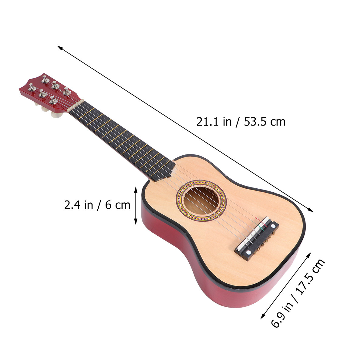 21 インチ子供用アコースティックフォークギターミニ木製初心 - Musical Instrument I Play のレビューと価格