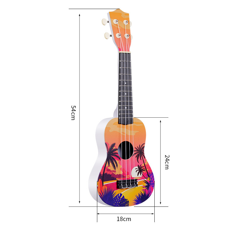 21 インチ ウクレレ 初心者向け ハワイ柄 カスタマイズ可 - Musical Instrument Hawaii のレビューと価格