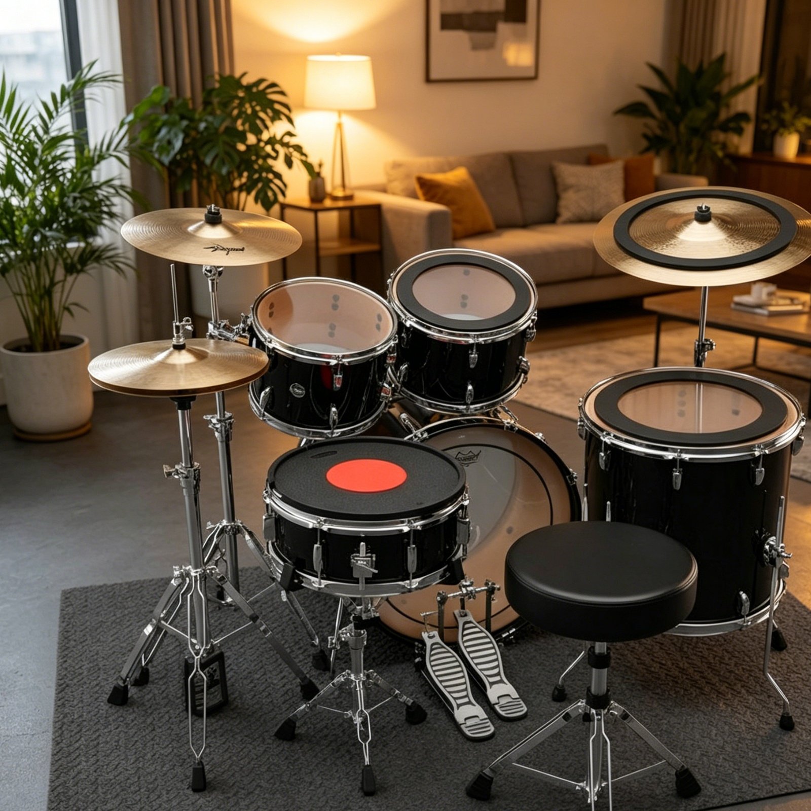 ゴム製ドラム＆シンバルミュート、ノイズリダクションドラムミュ - Musical Instrument Drum のレビューと価格
