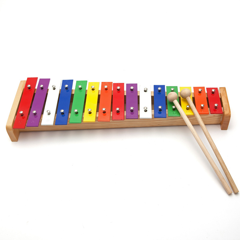 15 キーキシロフォン子供用オルフ音楽キーボード金属楽器木製 - Musical Instrument For Babies のレビューと価格
