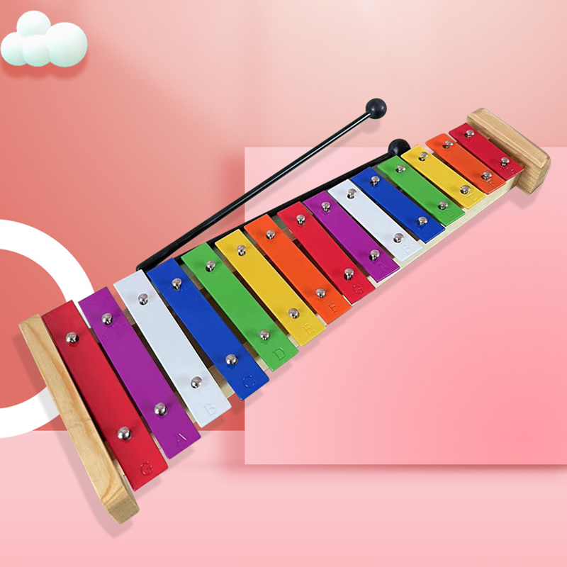 15 キーキシロフォン子供用オルフ音楽キーボード金属楽器木製 - Musical Instrument For Babies のレビューと価格