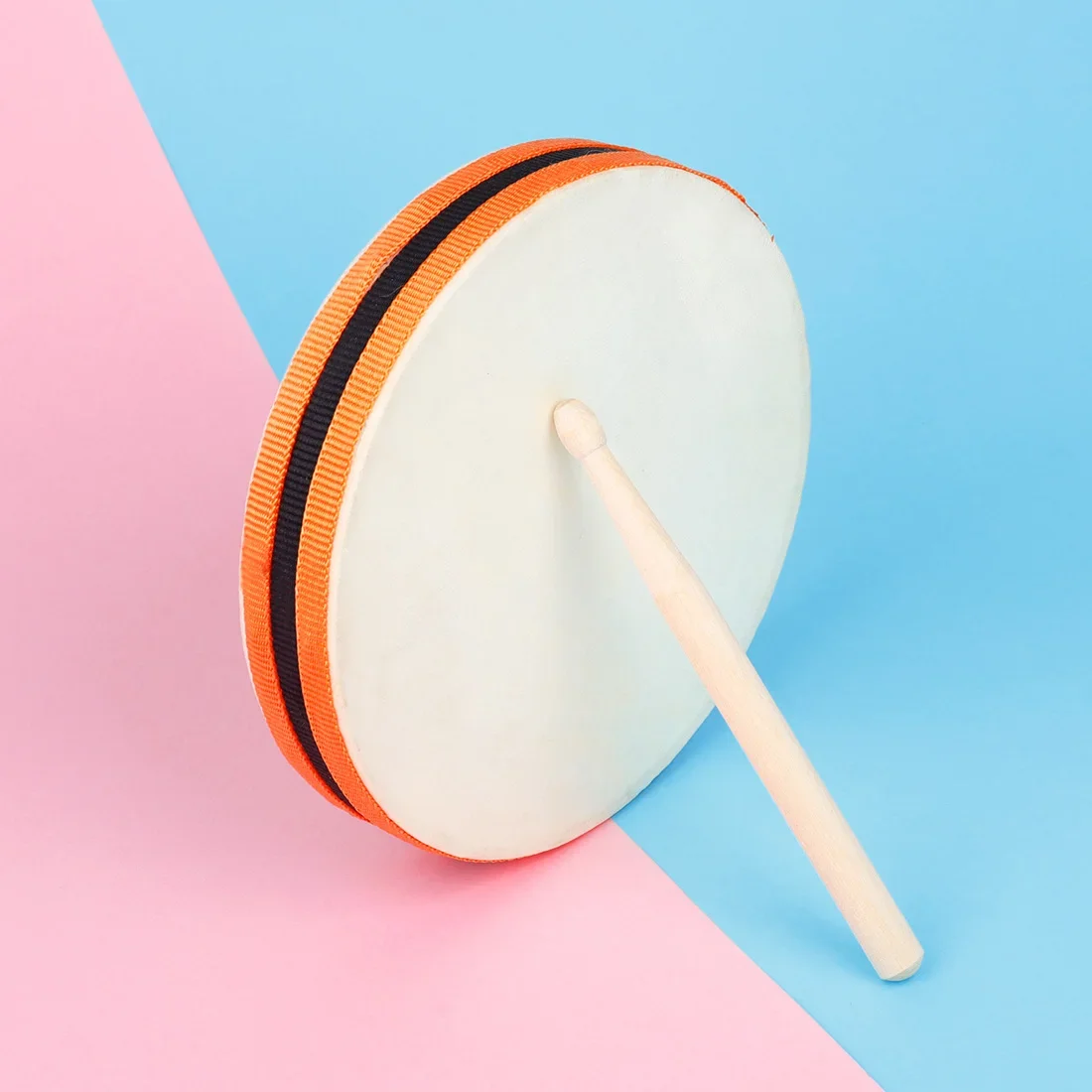 両面ハンドドラム音楽愛好家のためのベビーシープスキンハンドド - Musical Instrument For Babies のレビューと価格