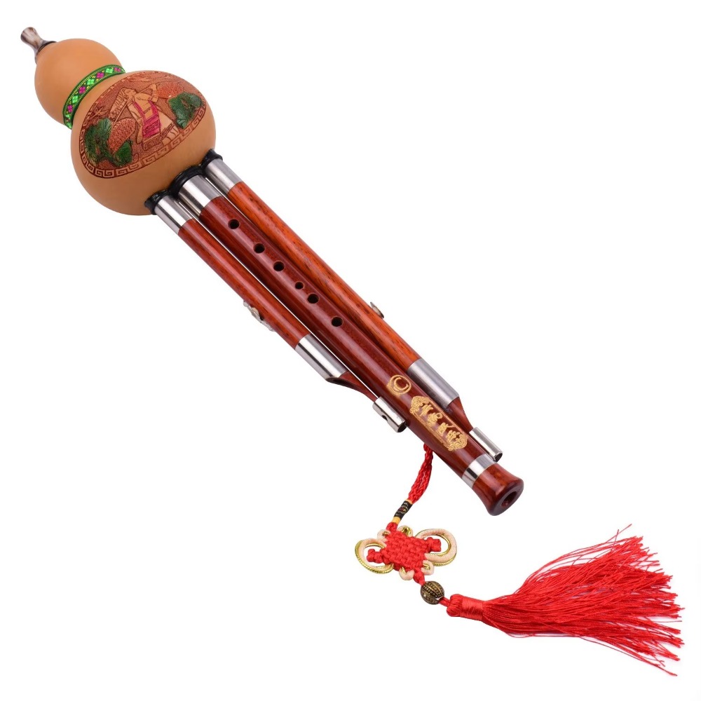 3トーンCキー フルート型笛 木製管 中国伝統楽器 中国結び - A Musical Instrument With Keys のレビューと価格
