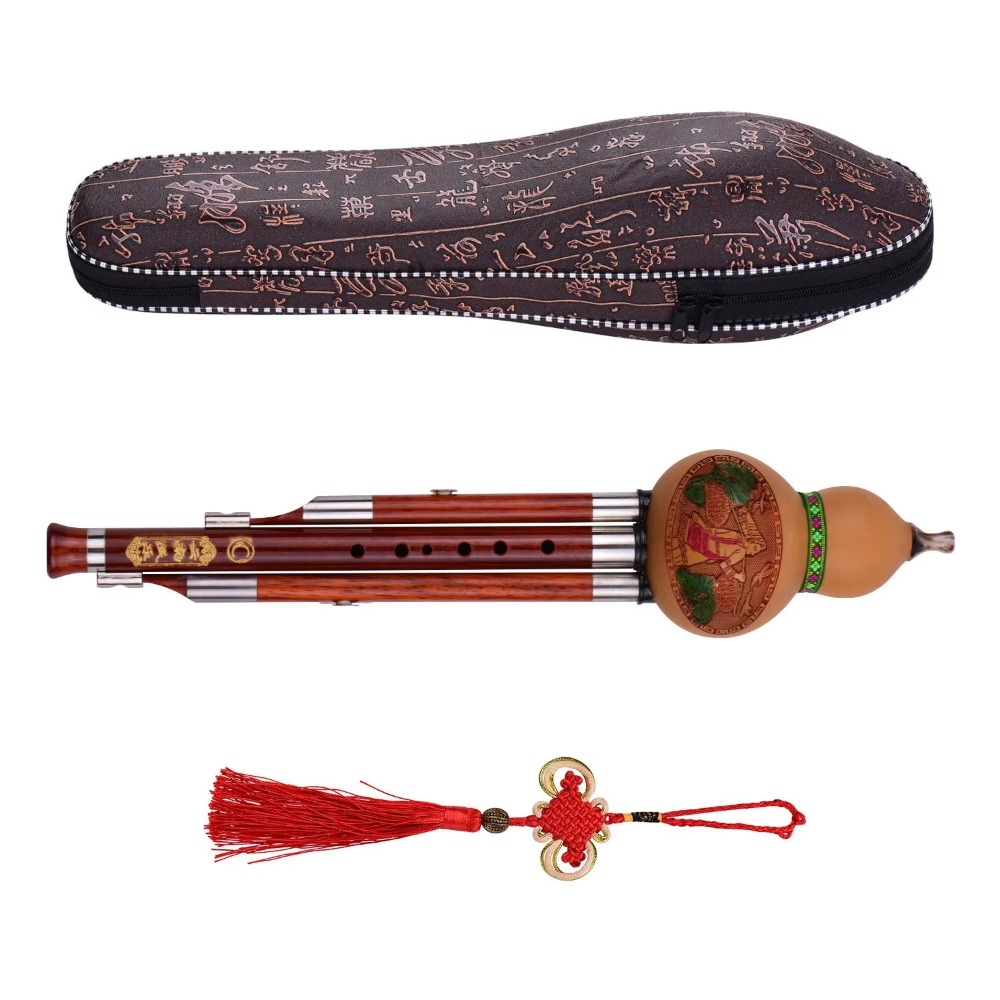 3トーンCキー フルート型笛 木製管 中国伝統楽器 中国結び - A Musical Instrument With Keys のレビューと価格