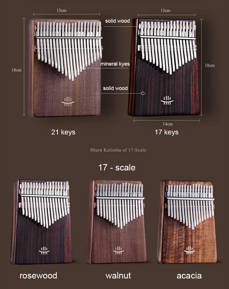 Hlururu-完全な無垢材のカリンバサムピアノ、穴のある1 - A Musical Instrument With Keys のレビューと価格