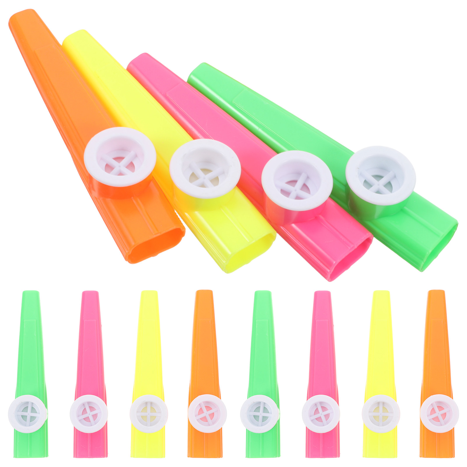 24個入り プラスチック製カズー 各種カラー 軽量 ポータブ - Musical Instrument I Play のレビューと価格