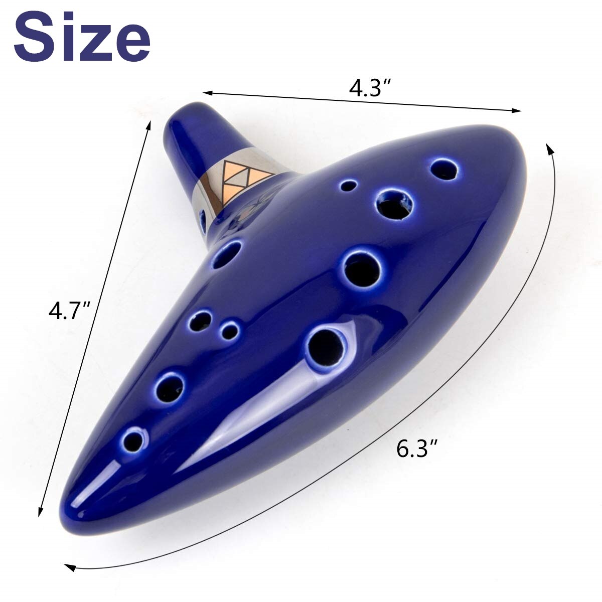 Miwayer 12穴アルトCセラミックオカリナ、青色の楽器 - Musical Instrument Book のレビューと価格