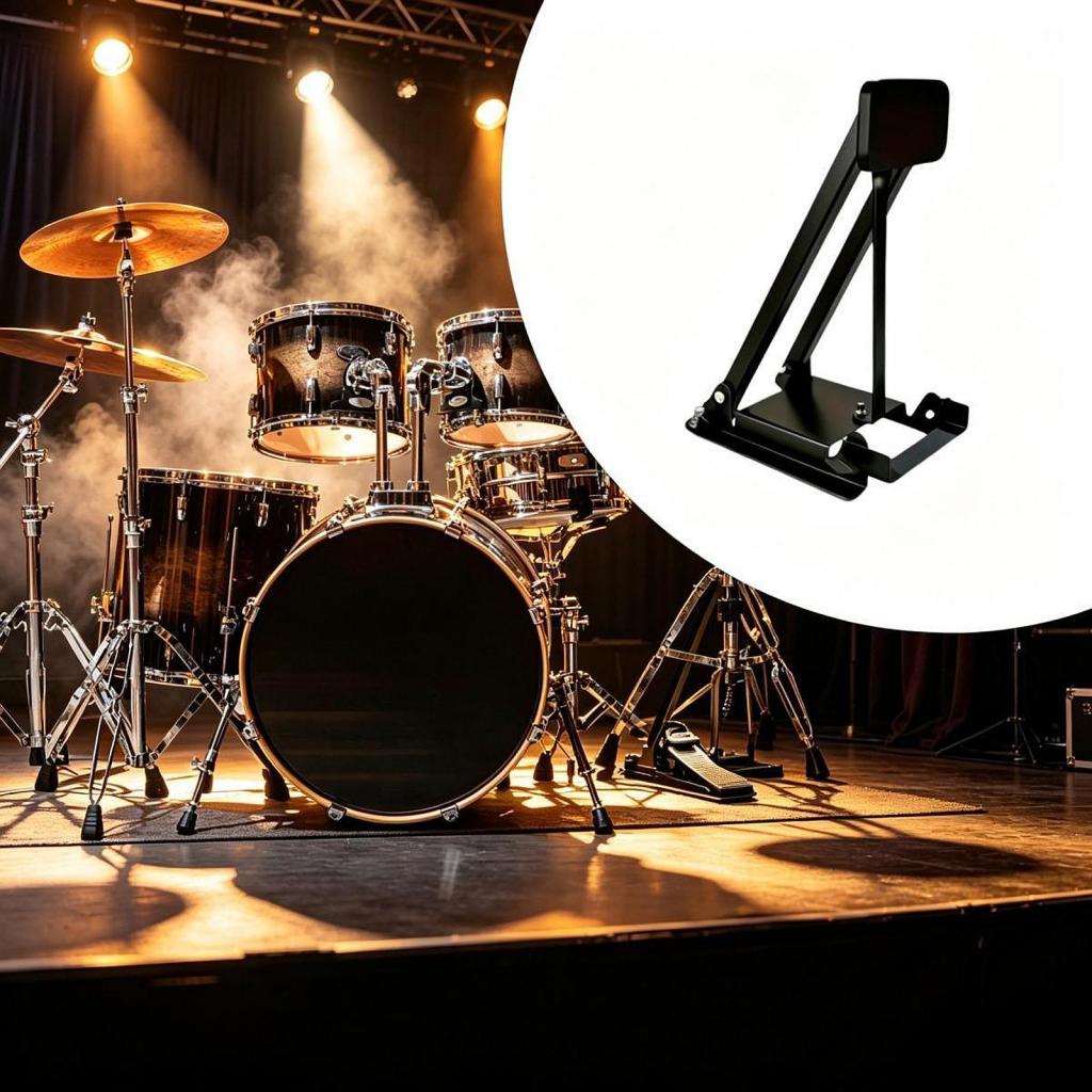 コンパクトなパッド入りバスドラム練習ペダル ブラック サイレ - Musical Instrument Drum のレビューと価格