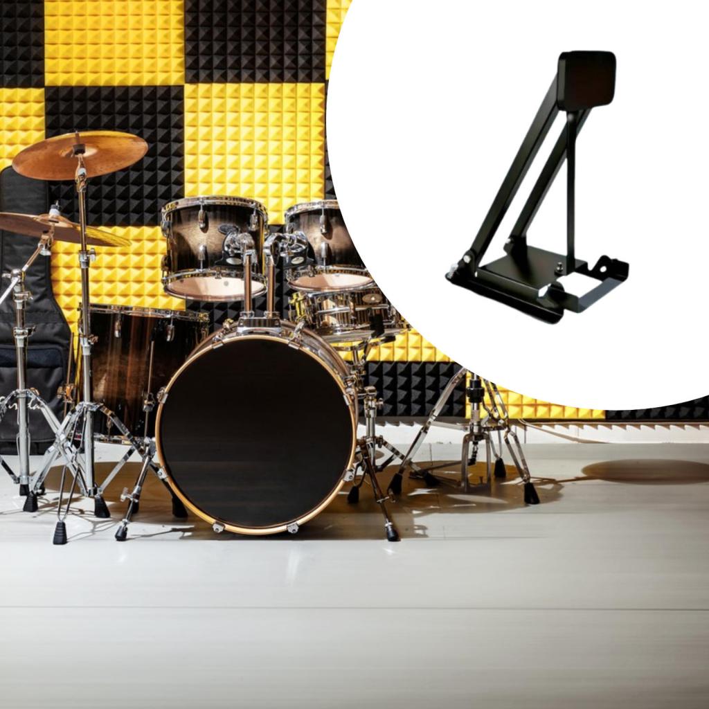 コンパクトなパッド入りバスドラム練習ペダル ブラック サイレ - Musical Instrument Drum のレビューと価格
