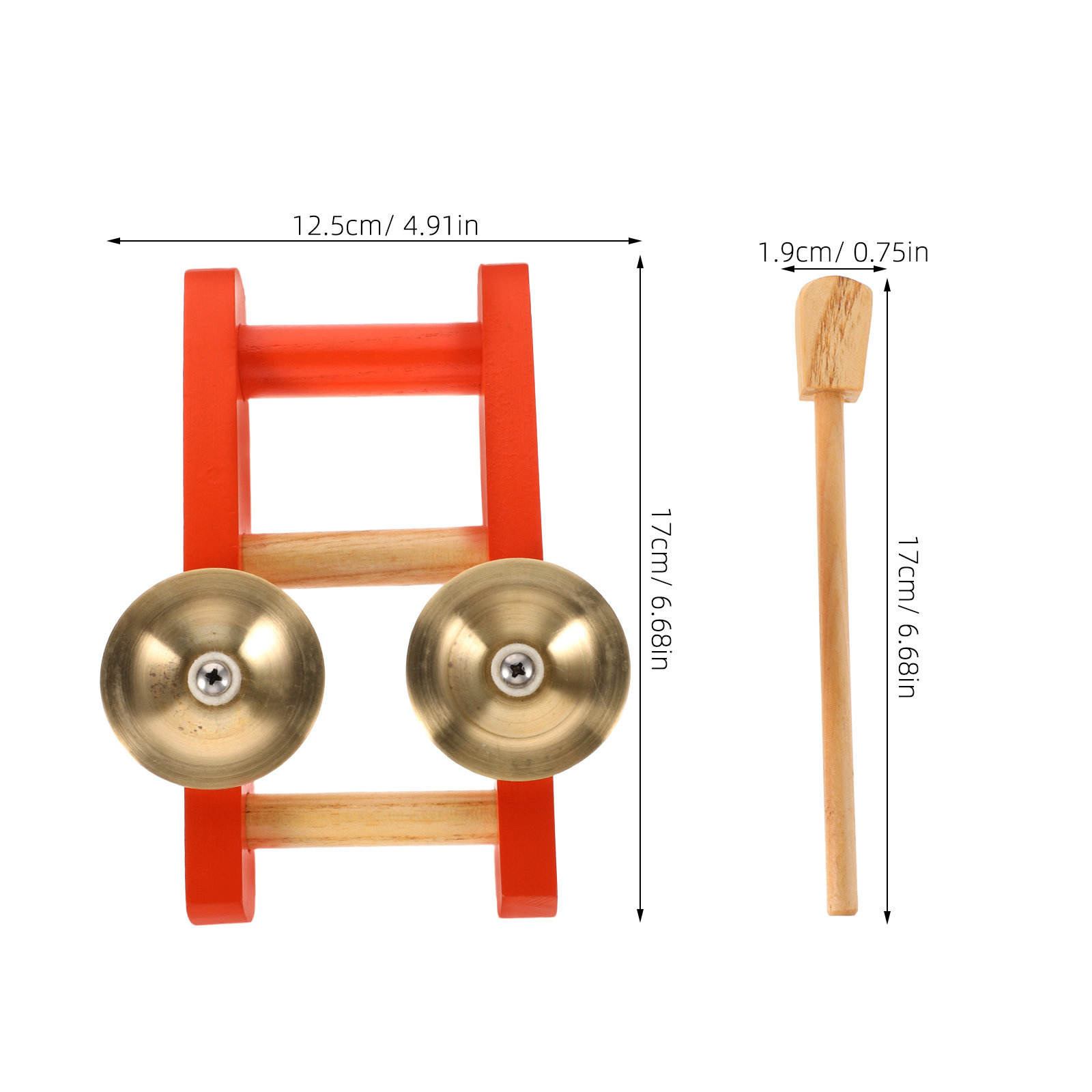 ミニ小型ハンドブラスシンバル子供用打楽器コンパクトデザイン心 - Musical Instrument I Play のレビューと価格