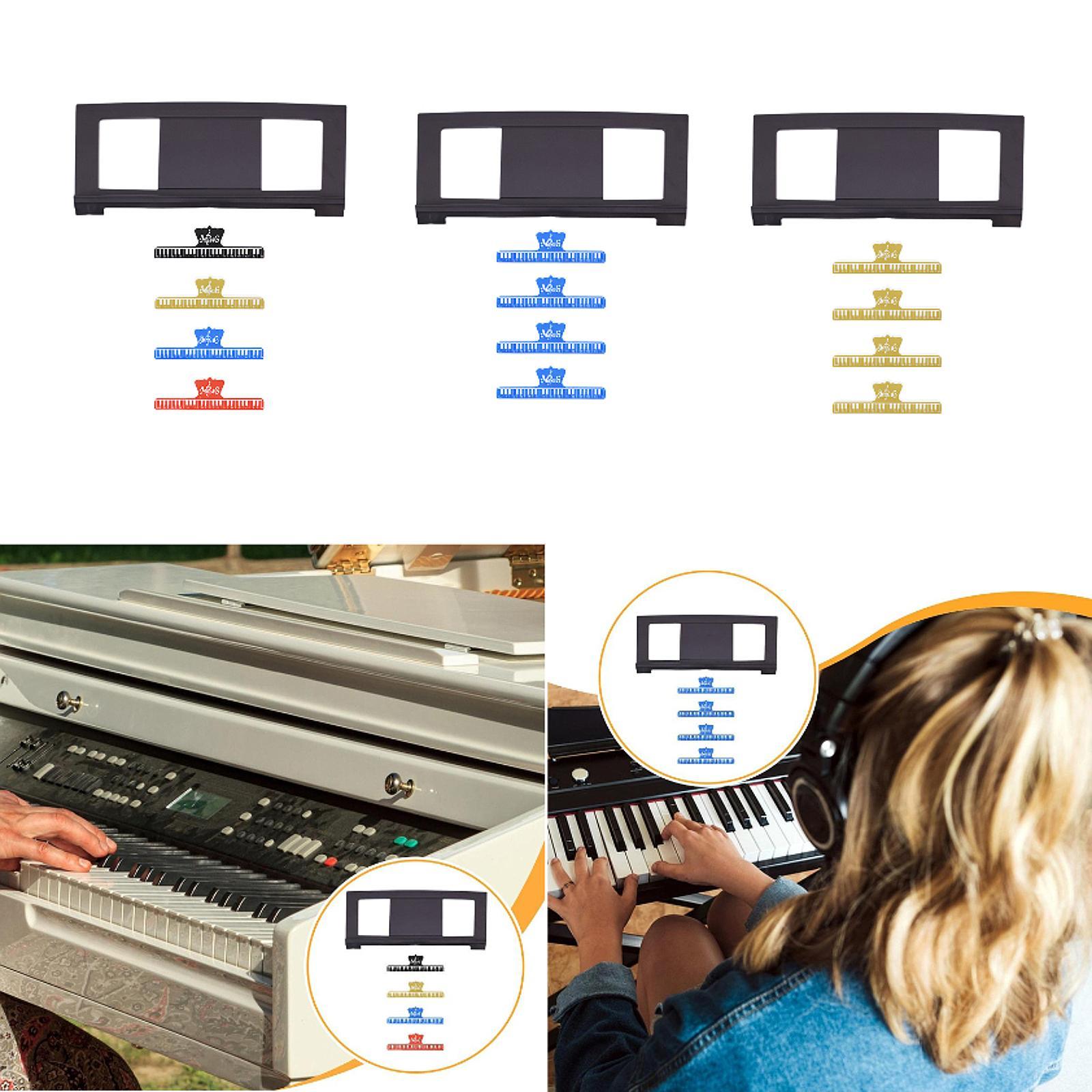 安定したピアノ楽譜スタンド、クリップ付き、電子キーボード、楽 - Musical Instrument Book のレビューと価格