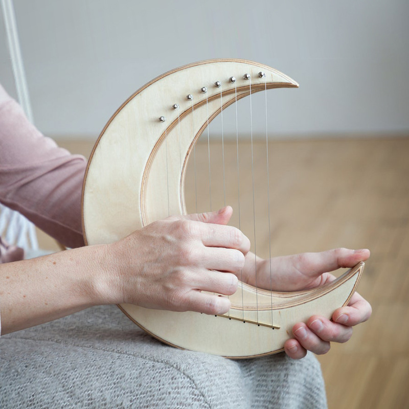 初心者向けの小さなポータブルハープ,15弦の竪琴,中国の弦楽 - Musical Instrument Harp のレビューと価格