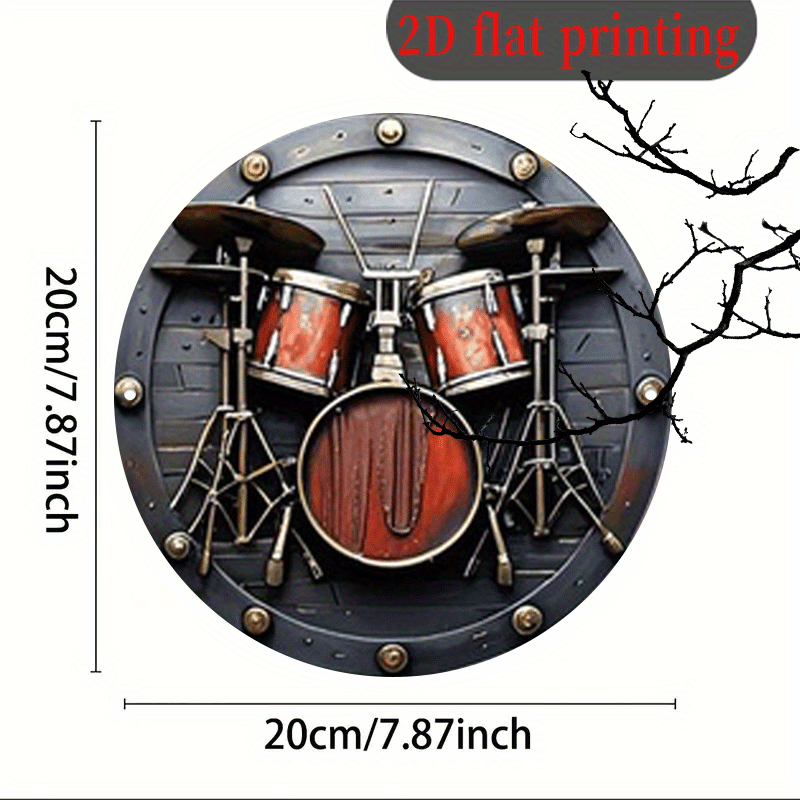 2D フラット、1個、20.32x20.32 cm 2D ラ - Musical Instrument Drum のレビューと価格