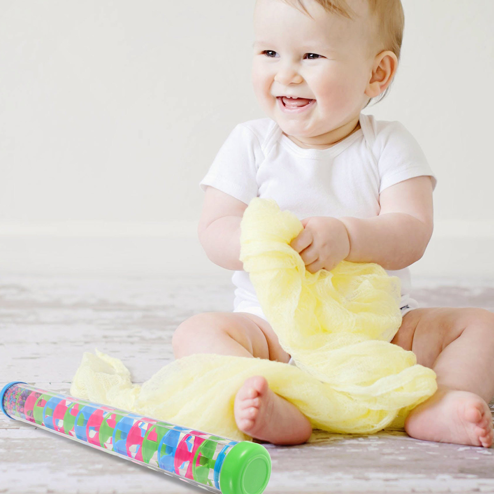 2個セット レインスティック スパイラル型楽器 子供用 ベビ - Rain Stick Percussion のレビューと価格