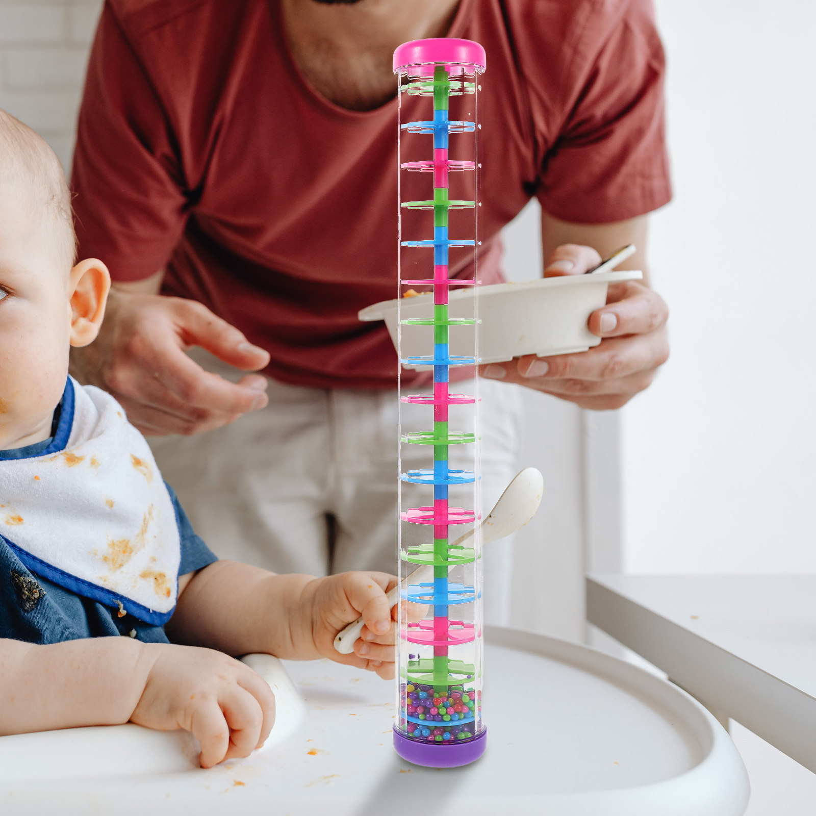 2個セット レインスティック スパイラル型楽器 子供用 ベビ - Rain Stick Percussion のレビューと価格