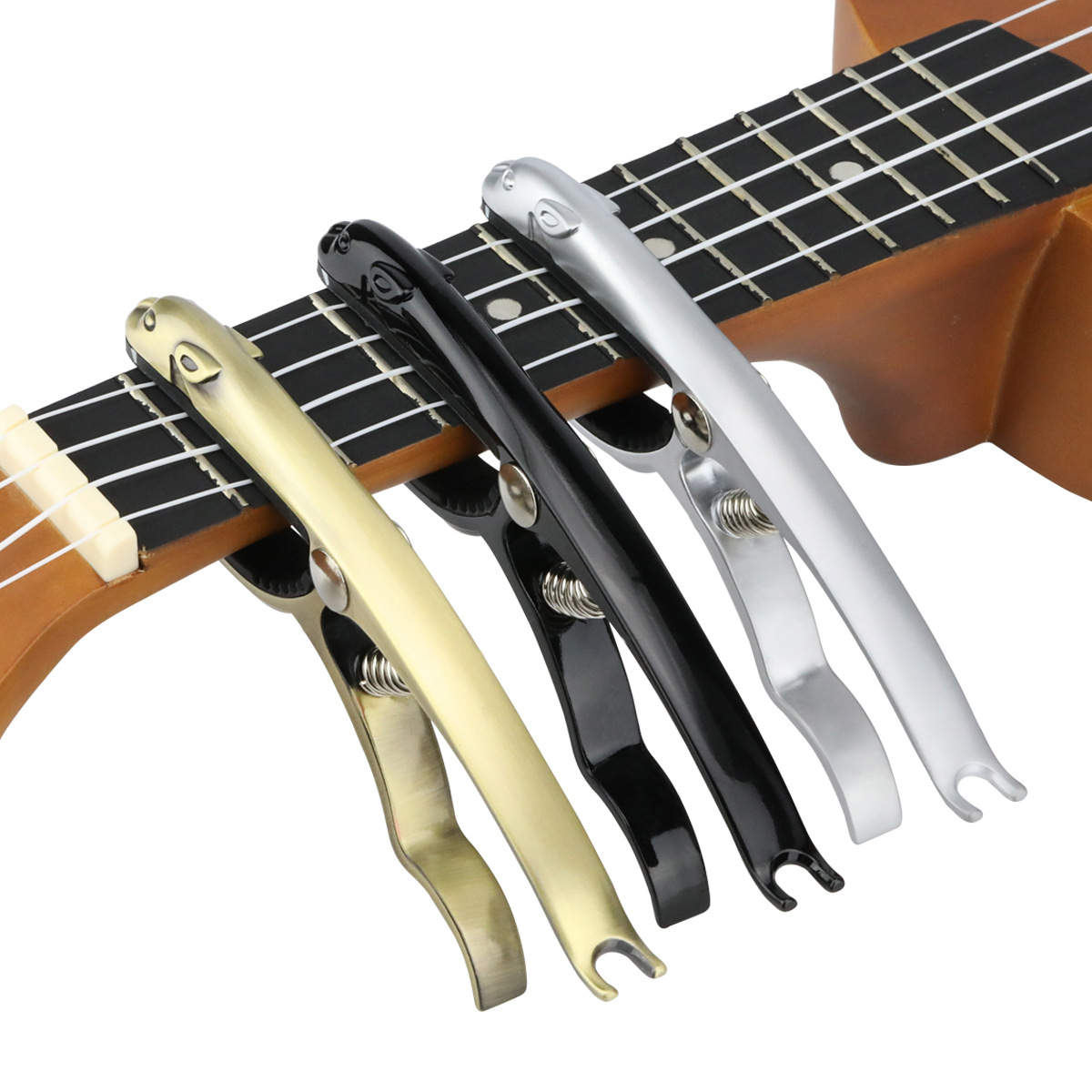 プロフェッショナルメタルギターカポアルミ合金クランプキートリ - Musical Instrument Gif のレビューと価格