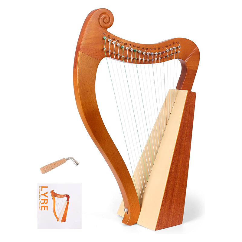 15 19 弦ミニハープ竪琴ピアノ木製ポータブル楽器高品質弦 - Musical Instrument Harp のレビューと価格
