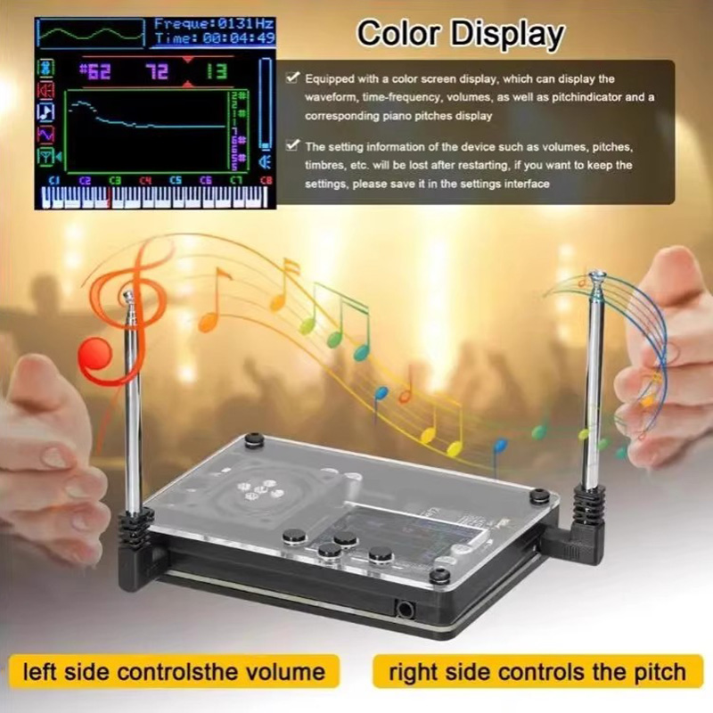 ミニテルミン電子オーディオテルミンポータブル多音声楽器電子楽 - Musical Instrument Theremin のレビューと価格
